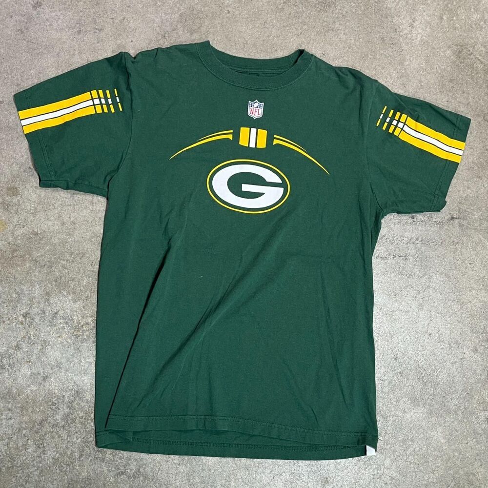 Reebok Men's Green and Yellow T-shirt